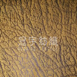 Home Textile Leather Sofa Fabric with Brushed Backside