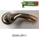 Country Style Zamac Door Lock Handle on Rose