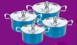 410 Stainless Steel Jp-Ss04G Color Cookware Pot