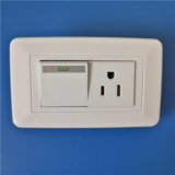 ABS Material White Color Switch with Socket (W-065)