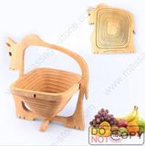 Folding Bamboo Fruit Baskets for Fruits