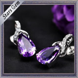 Pear Shape Beautiful Dark Purple Natural Amethyst for Jewelry