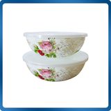 Enamel Deep Salad Bowl with Cover (HKWC)