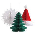 Christmas Snowman Christmas Cap and Tree Christmas Decoration