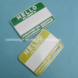 Aluminium Photo Etched Name Tag with Soft Enamel