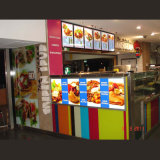 LED Light Box with Food Price List Menu Board for Kiosk Advertisng Display