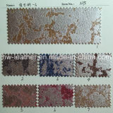 Hot Sell Glitter Synthetic PU Leather for Upholstery, Shoes (HW-140907)