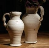 Home Furnishing Decor-with Handle Big White Vase