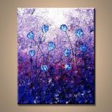 Modern Home Goods Flower Painting Decor Art Picture on Canvas