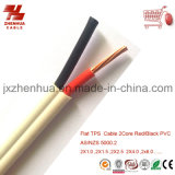 Flat 2core TPS Cable Copper Wire with PVC Sheath
