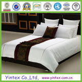 600tc White 100% Cotton Stripe Hotel Queen Bed Linen