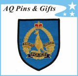 Military Embroidery Badge with Merrowed Border