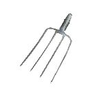 Rail Steel Four Teeth/Prong Garden Forks