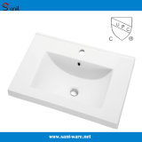 Latest North America China Sanitaryware Rectangular Bathroom Sinks (SN1548C-60)