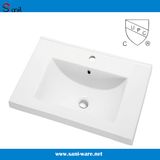 Latest North America China Sanitaryware Rectangular Bathroom Sinks (SN1548C-60)