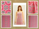 Novel Pattern Red Plain Embroidery Design for Garment