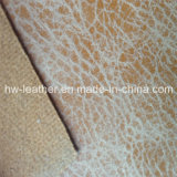 Popular Embossed PU Leather for Bags, Sofa Hw-993