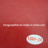 Red Oil Waxy Leather for Sofa Furniture