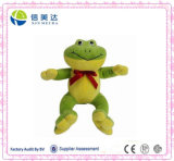 100% Polyster Stuffed Ribbon Frog Plush Toy