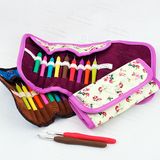 2015 New Design Soft Rubber Handle Crochet Hook, 9 PCS Aluminum Crochet Hook Set