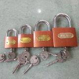 Red Color Painted Iron Pad Lock