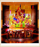 Multicolour Blow Glass Sculpture for Inside Decoration