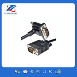 Right Angle VGA Cable with Golden Connector Male/Male