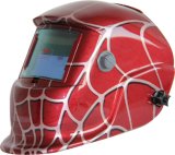 Red Spider Web Solar Power Auto Darken Welding Helmet