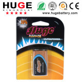 9V Aluminum Foil Blister Pack 6lr61 Alkaline Battery (6LR61)