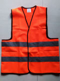 En471 Class2 Vhigh Visibility Orange Green Safety Vests (CC-V01)