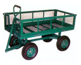 Steel Mesh Garden Tool Cart with 5.00-6 Pneumatic Wheel