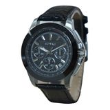 Leather Sport Chronograph Watch Yh1035
