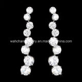 Fashion CZ Earring, Fashion CZ Necklace Set, Bridal Wedding C. Z. Cubic Zirconia Earring Jewelry E4844