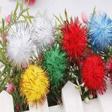 Acrylic Tinsel Craft POM Poms