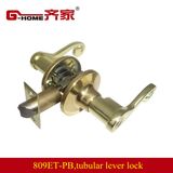 Tubular Lever Door Lockset (809ET-PB)