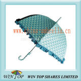 Ladies Straight Pongee Printed Umbrella (WT1220)