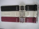 Diamond Silver Ladies Leather Watches (KD-FS44)