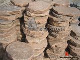 Pink Sandstone Natural Split Tumbled Irregular Shape Paving Stone