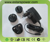 5V 2A Output AC-DC Wall Adapter Power Supply with Interchangeable AC Plug EU USA Au UK Plug