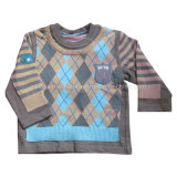 Babies' Knitting Blouse With Sweater Patch (KX-B41)