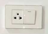 South America 1 Gang 3 Pin Switched Socket