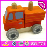 Wooden Assemble Car Toy for Kids, Top Sale Changable Car Wooden Creative Toys DIY Car W04A182