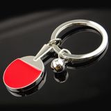 New Custom Metal Sports Ping-Pong Key Chain