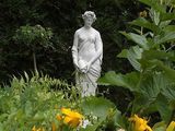 White Granite Stone Realism Angels Statue Garden Carving