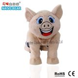 Unpick and Washable Pig Plush Electric Toy Car