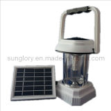 Solar 2W Hand LED Camping Lantern Light with Mobile Phone Charger Function