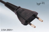 Cee7/16 Europlug European 2 Prong Power Cord Plug with VDE