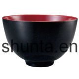 100% Melamine Dinnerware -Round Noodle Bowl Red / Black/Melamine Tableware (CC550)