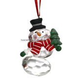 Clay Dough Snowman Ornament (BKC0118)