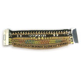 Fashion Magnetic Clasp Hipanema Handmade Bracelet (HBL-10845)
